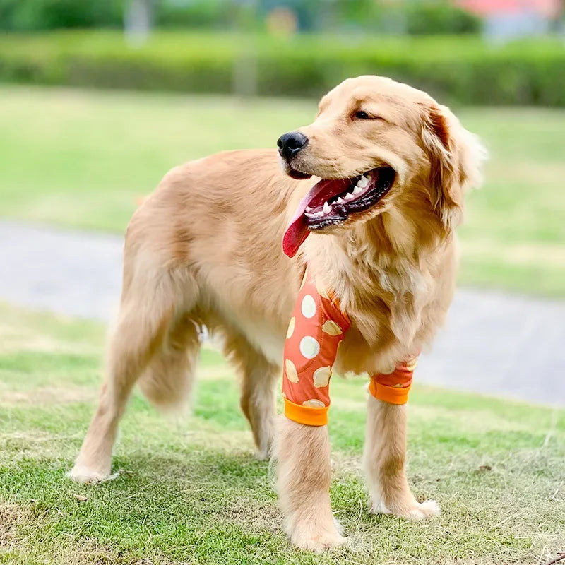 犬用肘プロテクター 肘ブレースパッド 中型犬・大型犬用 犬用膝パッド 衣類関節保護カバー 耐摩耗性 ペット用品
