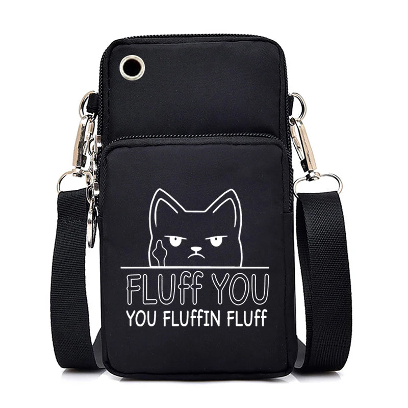 Women Luminous Messenger Bag Animal Lovers Hanging Neck Purse