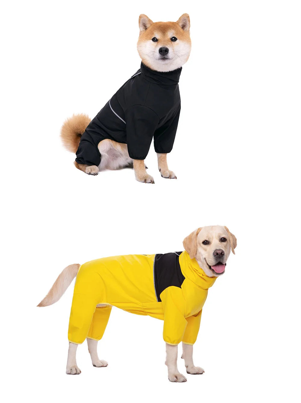 Medium And Large Dog Raincoat Labrador Golden Retriever Shiba Lnu Four Feet Waterproof Dog Clothes Anti Storm Coat Pet Raincoat