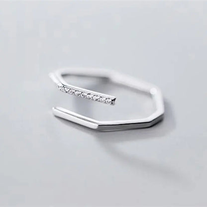 New 2024 Minimalist Thin Rings For Women Wedding Brilliant Cubic Zircon High Quality Versatile Female Finger Ring Jewelry Gifts