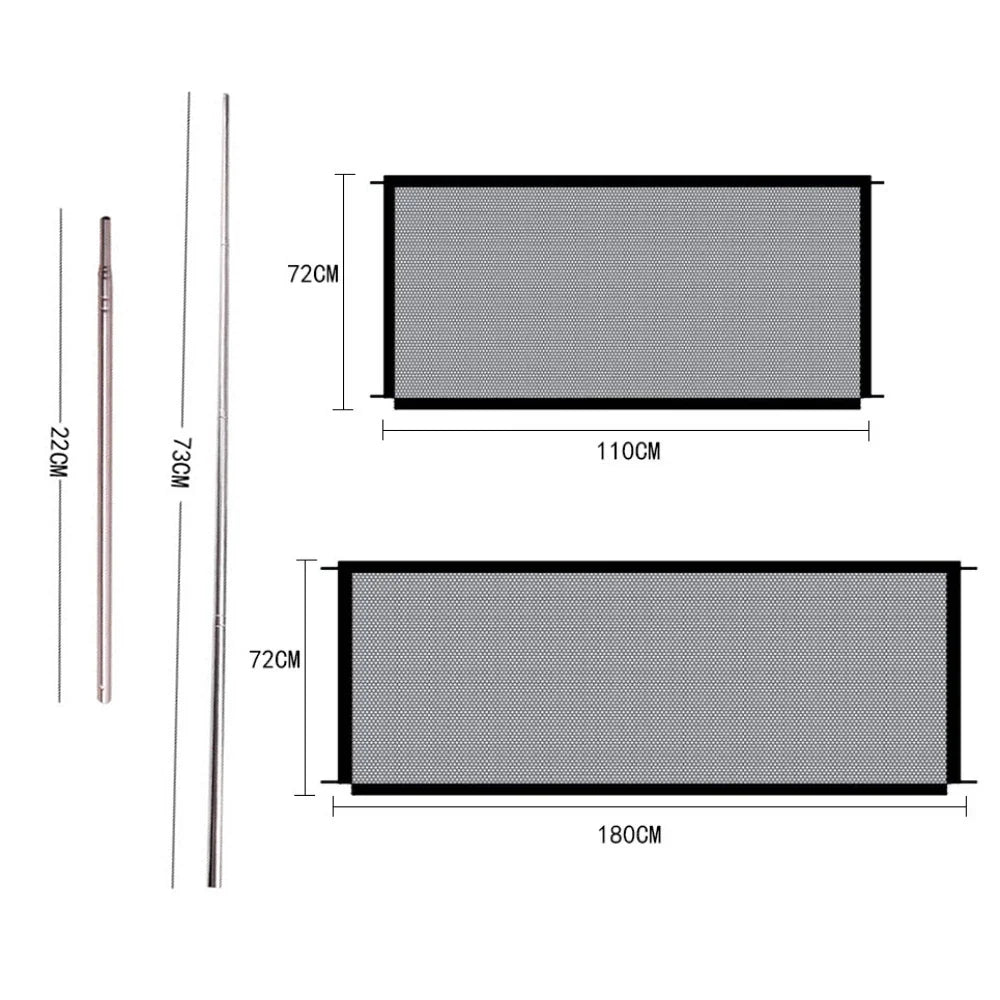 Portable Dog Isolation Gate Net Folding Pet Isolation Obstacle Safety Fence Perros Accessories Para Mascotas Cachorro Supplies