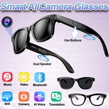 New AI Smart Professional-Grade Camera Glasses AI Voice 8MP HD Video Surround-Sound Music Bluetooth Call Wifi Smart Glasses