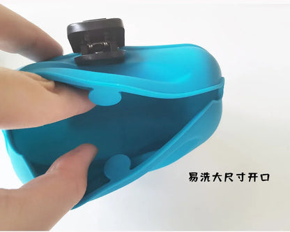 Dog Training Bag Silicone Snack Bags Outdoor Pet Waist Bags Portable Food Waist Bag Portable Treat Bait Feed Puppy Pet Supplies
