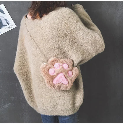 Japanese Style Kawaii Bag Women Cartoon Plush Shoulder Bag for Women 2022 New Crossbody Bag Small Phone&Purse Bag Bolsa Feminina