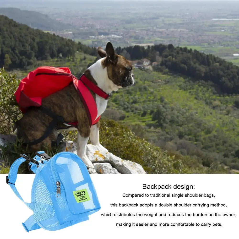 Dog Carrier Bag Puppy Backpack Pet Self Carrier Poop Bags Dispenser Small Pets Comfort Sling Handbag Tote Pouch Accessories