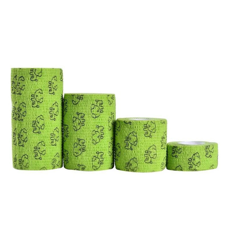 Medical Self Adhesive Elastic Bandage 5cm x 4.8m for Dogs Cats Pet Sports Wrap Tape Finger Joint Knee First Aid Kit Pet Tape