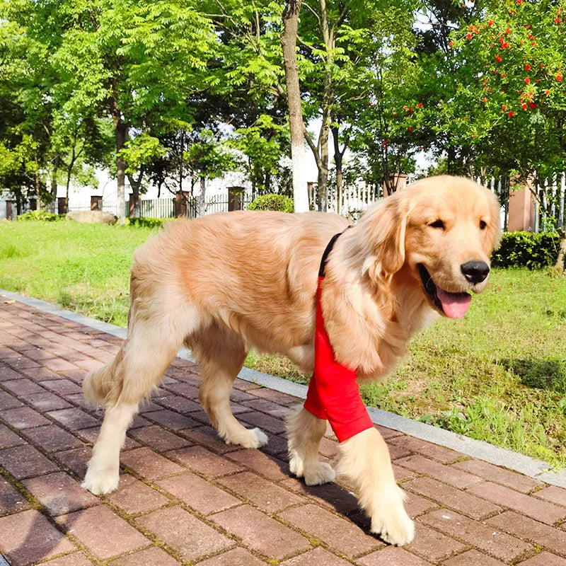 犬用肘プロテクター 肘ブレースパッド 中型犬・大型犬用 犬用膝パッド 衣類関節保護カバー 耐摩耗性 ペット用品