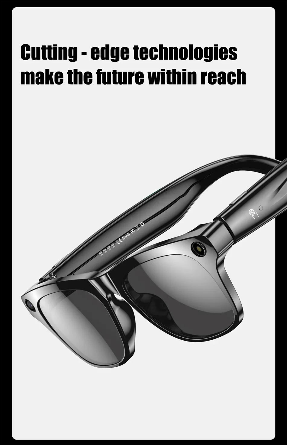 Xiaomi 1080P HD AI Smart Glasses Chat GPT 100MP Camera Bluetooth Call 260Mah Battery Voice Assistant Control Smart Glasses Hot