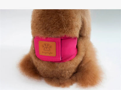 Solid Color Male Dog Diapers – Washable Cotton Dog Shorts