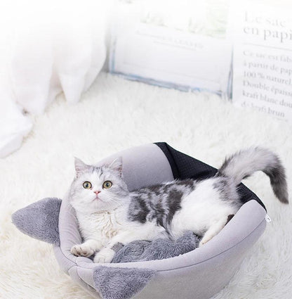 冬の猫用ベッド、深い眠りの快適さ、小さなマットバスケット、小型犬用ハウス、ペットテント、居心地の良い洞窟、屋内用キャマガト