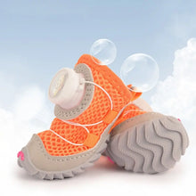 4pcs/set Protecting Breathable Dog Mesh Shoes Adjustable Anti-slip Pet Boots Thin Soft Sole Dog Sneakers Summer Season
