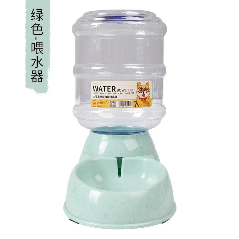 3.75L Dog Cat Large Automatic Feeder Drinker Food Water Dispenser Pet Bowl Dish