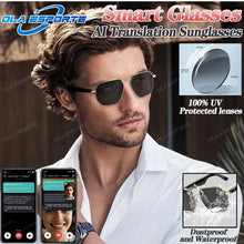 AI Smart Glasses with ChatGPT4.0 Instant Translation 164 Languages Bluetooth Calls IP67 Waterproof HD Camera for Travel Business