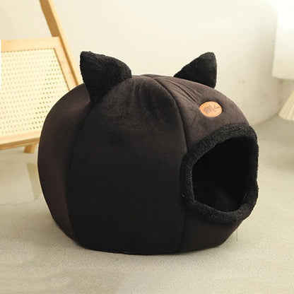 冬の猫用ベッド、深い眠りの快適さ、小さなマットバスケット、小型犬用ハウス、ペットテント、居心地の良い洞窟、屋内用キャマガト