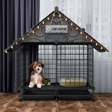 Simple Iron Indoor Dog House – Creative Pet Fence & Kennel Cage