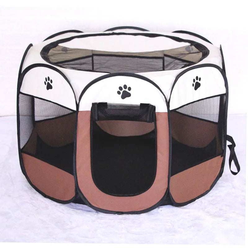 Foldable Cat Tent Pet Cage Fence Dog Playpen Outdoor Pet House For Small Large Dog Cat Kennel Portable Puppy Shelter