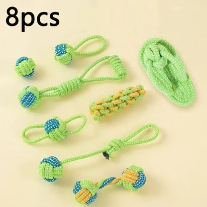 Wint Dog Cotton Rope For Relieving Boredom Grinding Toys Iarge And Medium-Sized Puppy Toys Dog nteractive Anti Bite Tug of War