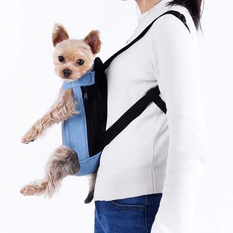 Denim Pet Dog Backpack Outdoor Travel Dog Cat Carrier Bag for Small Dogs Puppy Kedi Carring Bags Pets Products