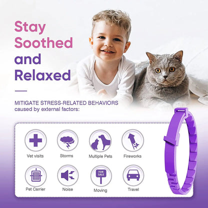 Pet Calming Collar for Cats & Dogs – Lavender & Chamomile