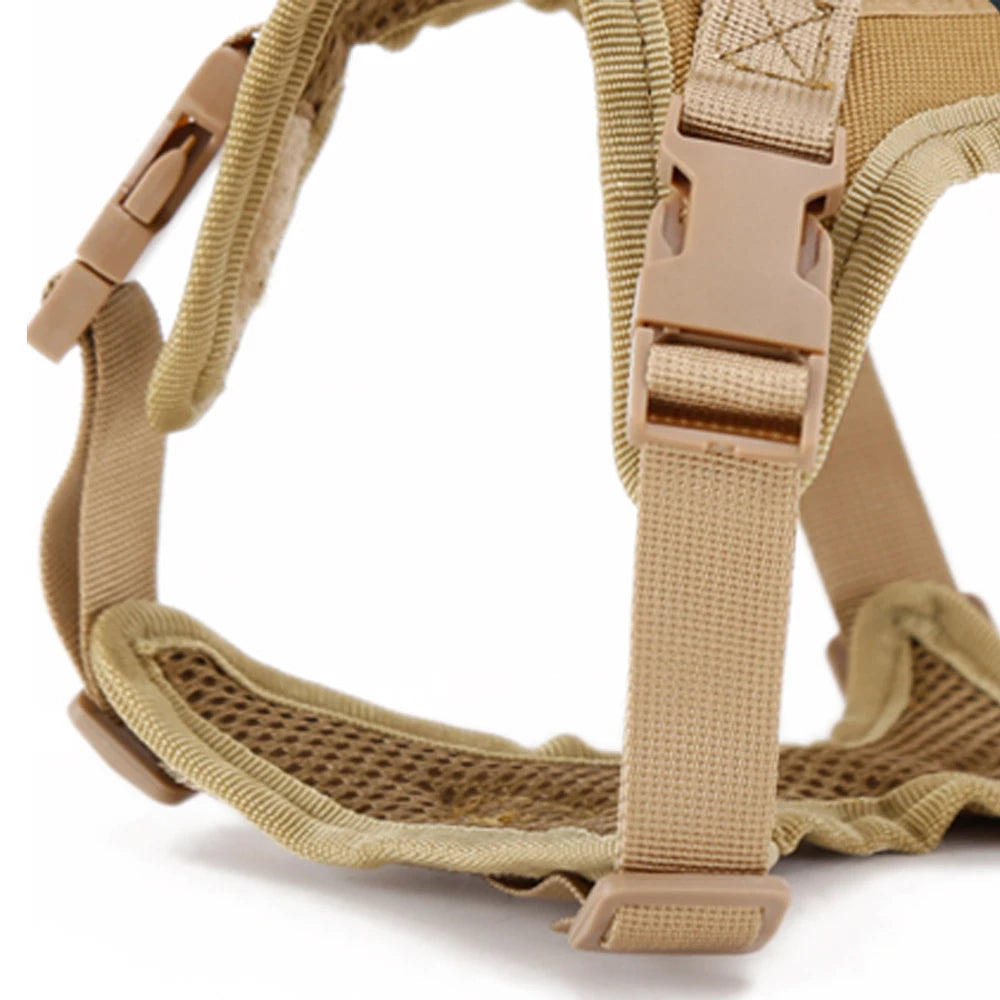 Tactical Cat Harness For Walking Escape Proof Adjustable Pet Vest Harness Soft Mesh With Control Handle For Large Cat Small Dog