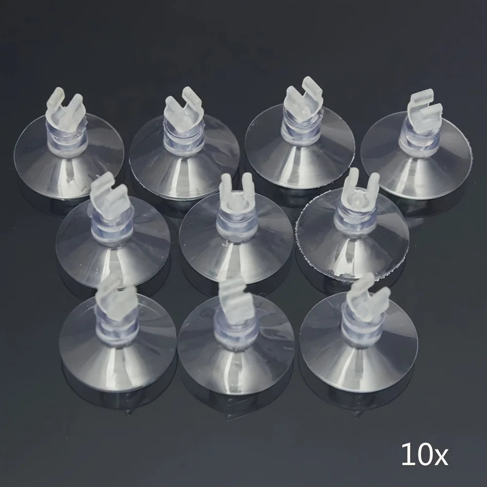 10pcs Rubber Aquarium Fish Tank Suction Cup Sucker Holders for Air Line Tube Hose Pump