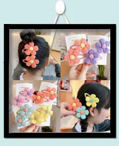 5PCS New Cute Princess Mesh Double-layer Butterfly Lovely Girls Hairpins Children Headwear Hairgrip Hair Clips Hair Accessories