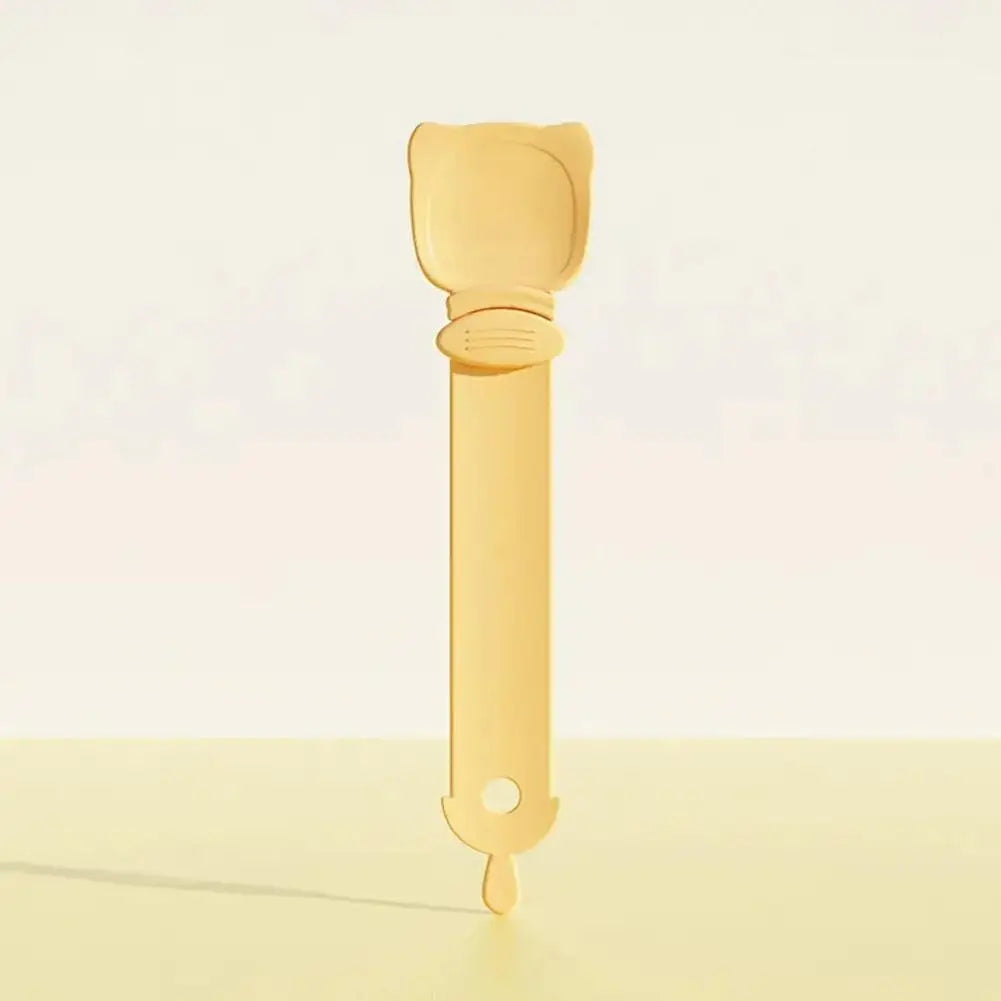 Pet Feed Spoon Food Scoop Cat Strip Squeezer Feeder Dispenser Indoors Puppy Kitten Snack Liquid Food Scoop Kitty Pet Supplies