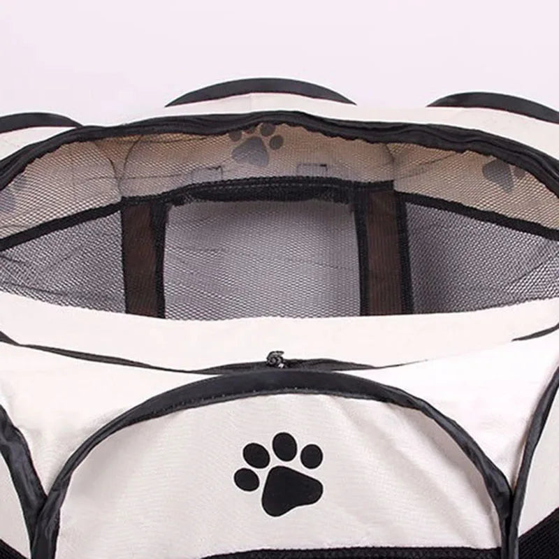 Portable Foldable Pet Tent Kennel Octagonal Fence Puppy Shelter Easy To Use Outdoor Easy Operation Large Dog Cages Cat Fences