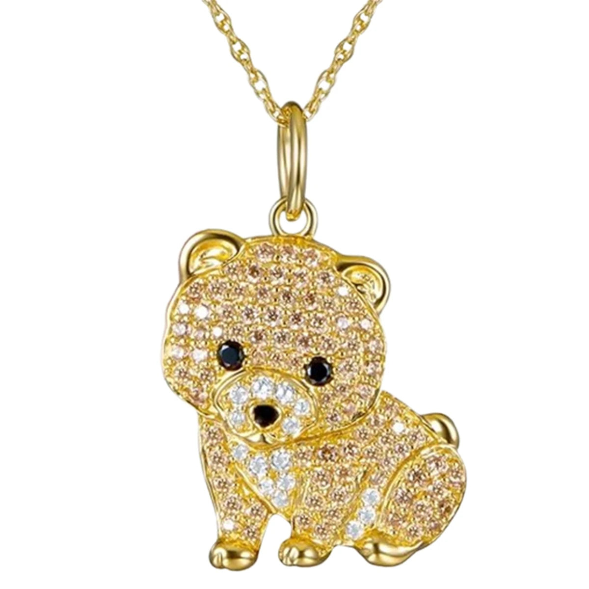 Exquisite and Cute Schnauzer Dog Pendant Necklace for Women Elegant Pet Puppy Jewelry Animal Accessories