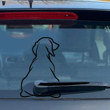 Funny Dog Moving Tail Car Sticker Window Wiper Decals Dog Sticker Car Rear Sticker Wiper Tail Decals Windshield Interesting