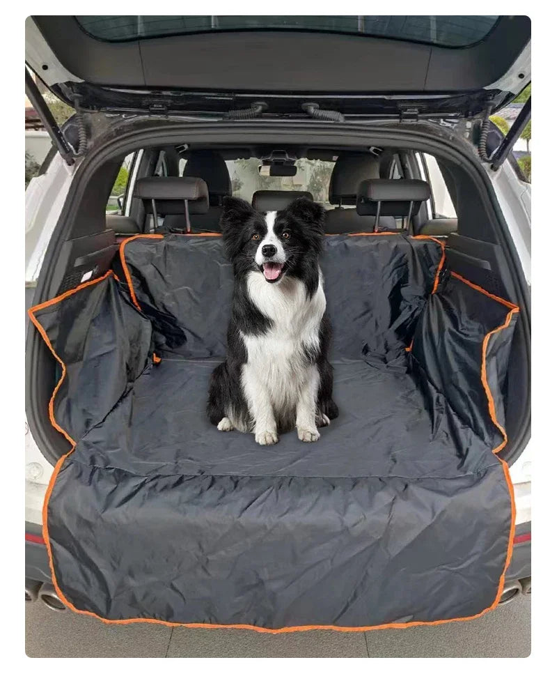 Dog Car Cushion Pet Car Cushion Trunk Rear Seat Isolation Seat Waterproof Pet Cargo Cover Dog Seat Cover Mat for SUVs Sedans