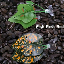 1 件魚缸人造葉魚休息床裝飾水族箱裝飾浮床葉吊床鬥魚產卵