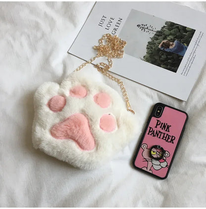 Japanese Style Kawaii Bag Women Cartoon Plush Shoulder Bag for Women 2022 New Crossbody Bag Small Phone&Purse Bag Bolsa Feminina