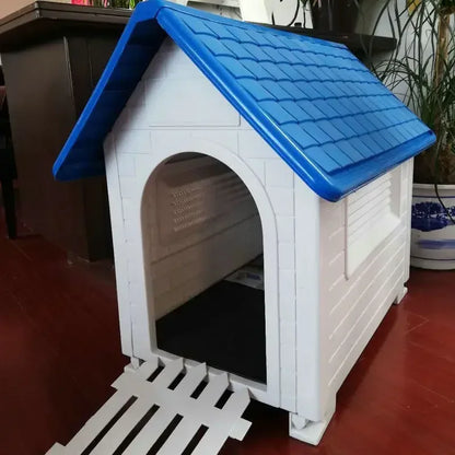Foldable Waterproof Outdoor Plastic Dog House for Large Dogs