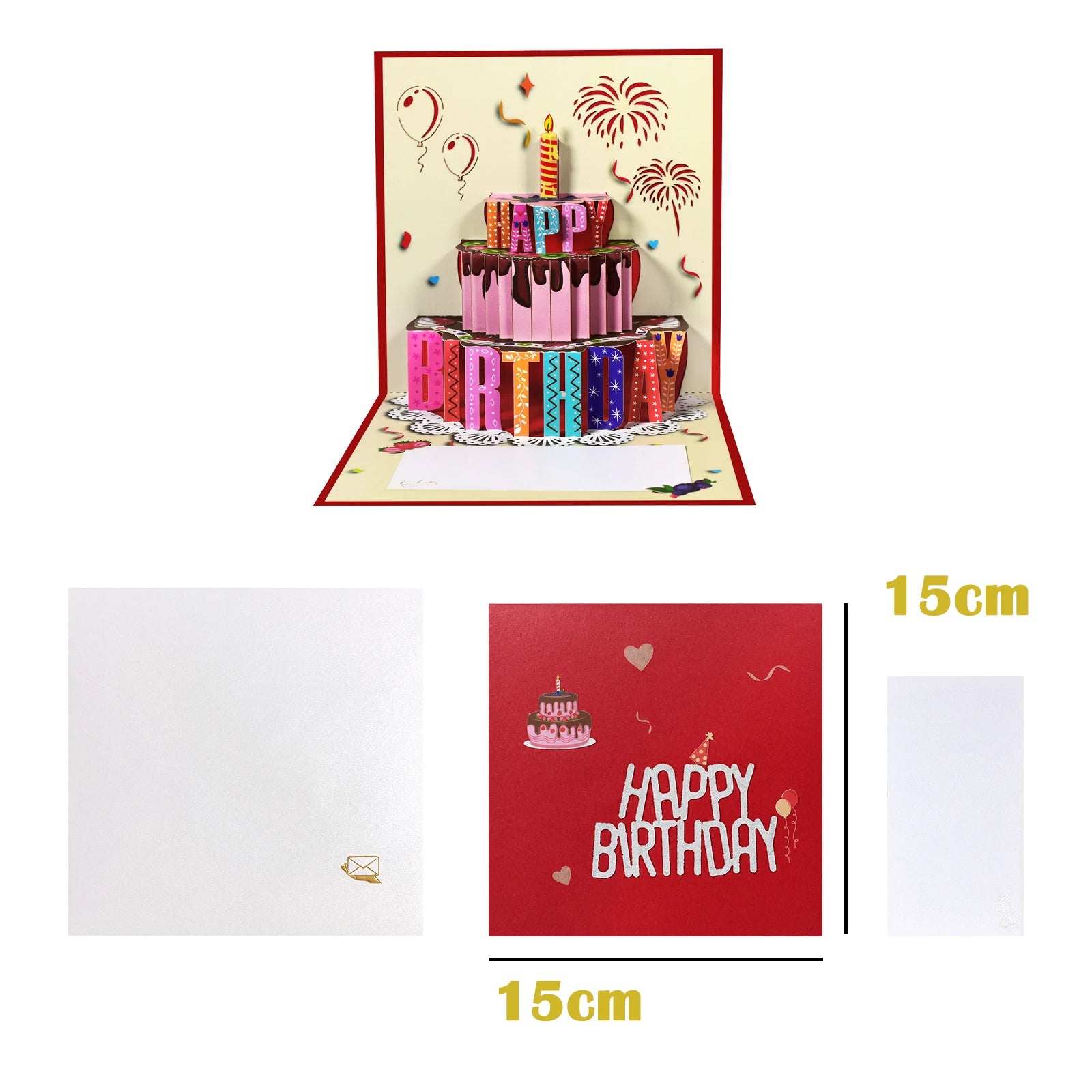 3D Cards Flowers Birthday Card Anniversary Maple Cherry Tree