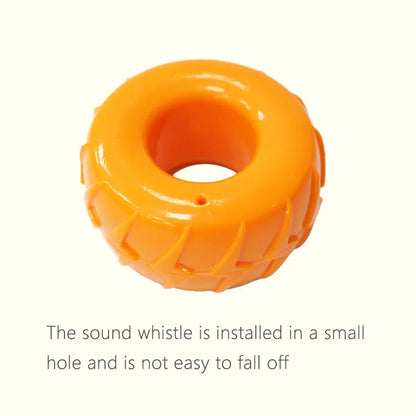 CAITEC Dog Toys Squeaking Tire Toy Durable Floatable Springy Pet Toys Bite Resistant