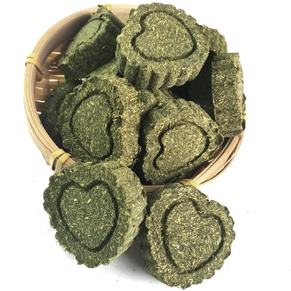 倉鼠磨牙蛋糕餅乾動物兔子豬磨牙咀嚼玩具天然絲瓜絡清潔絲瓜絡片小寵磨牙零食