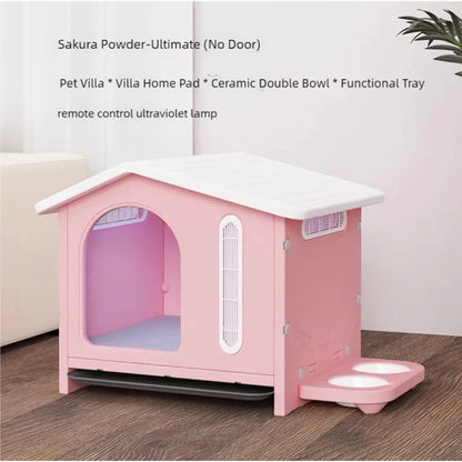 All-Season Plastic Dog House for Indoor & Outdoor Use