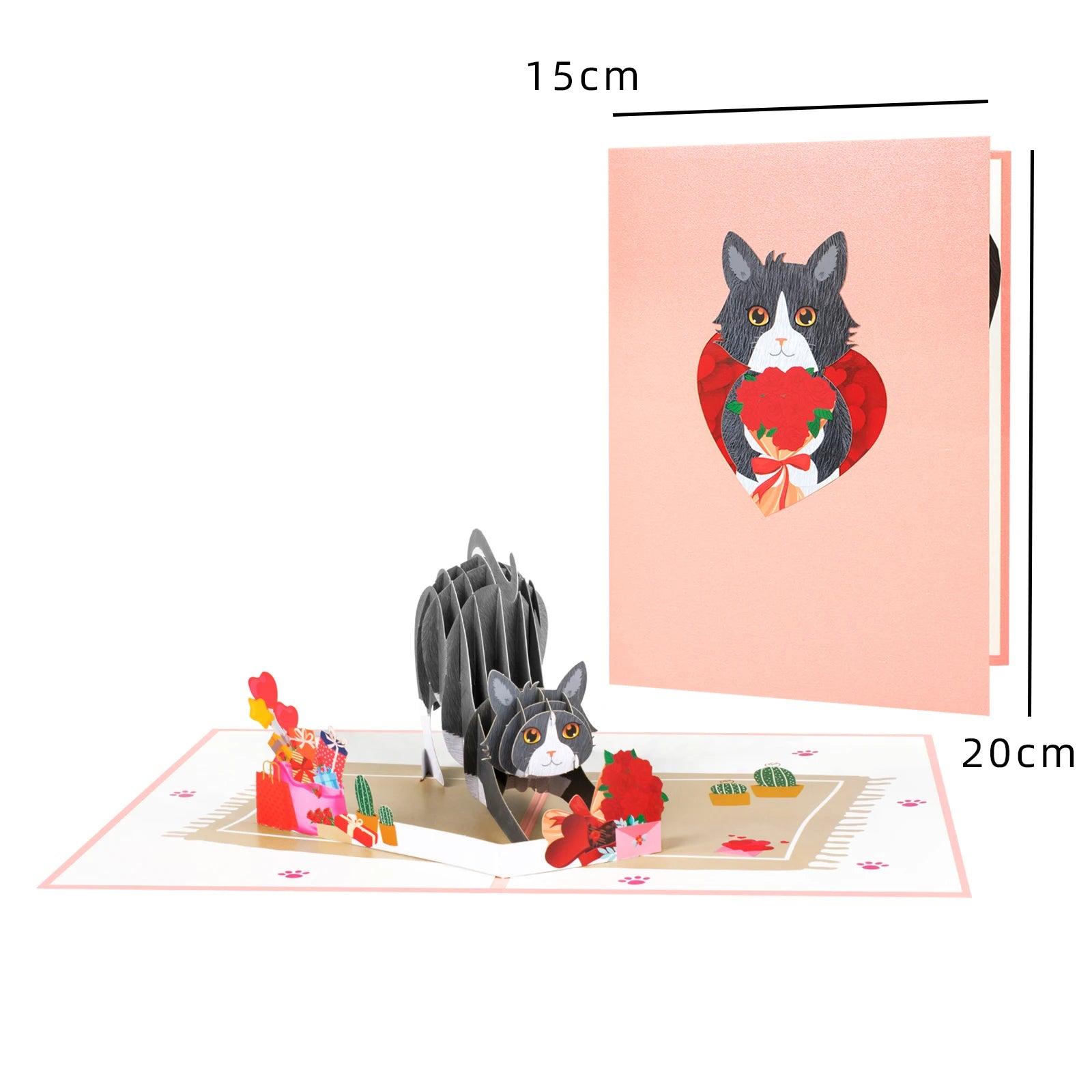 3D Animals Pop up Card Birthday Greeting Card Butterfly