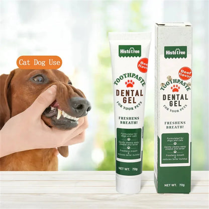 ペット犬用歯磨き粉クリーニング用品バニラビーフ風味ペット猫犬用歯磨き粉