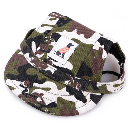 강아지 Dog Baseball Cap Hat with Neck Strap Adjustable Comfortable Ear Holes for Small Medium Large Dogs in Ourdoor Sun Protection