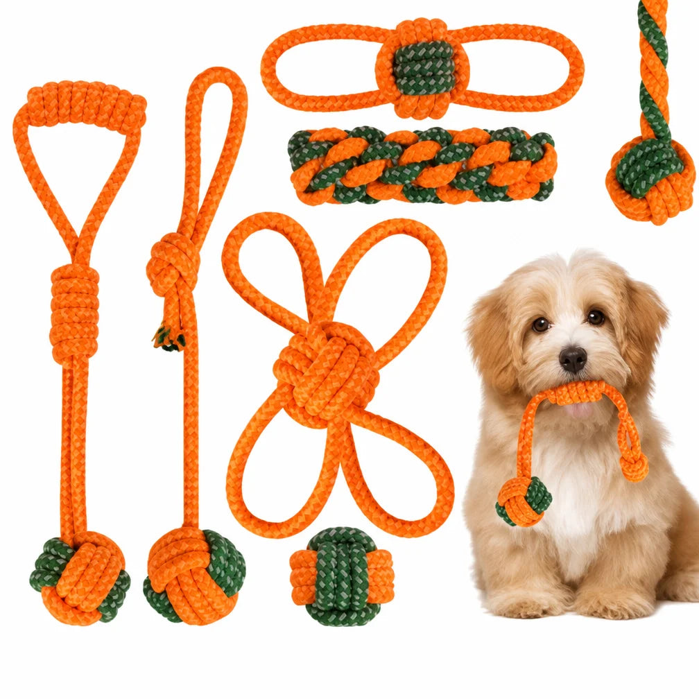 Wint Dog Cotton Rope For Relieving Boredom Grinding Toys Iarge And Medium-Sized Puppy Toys Dog nteractive Anti Bite Tug of War