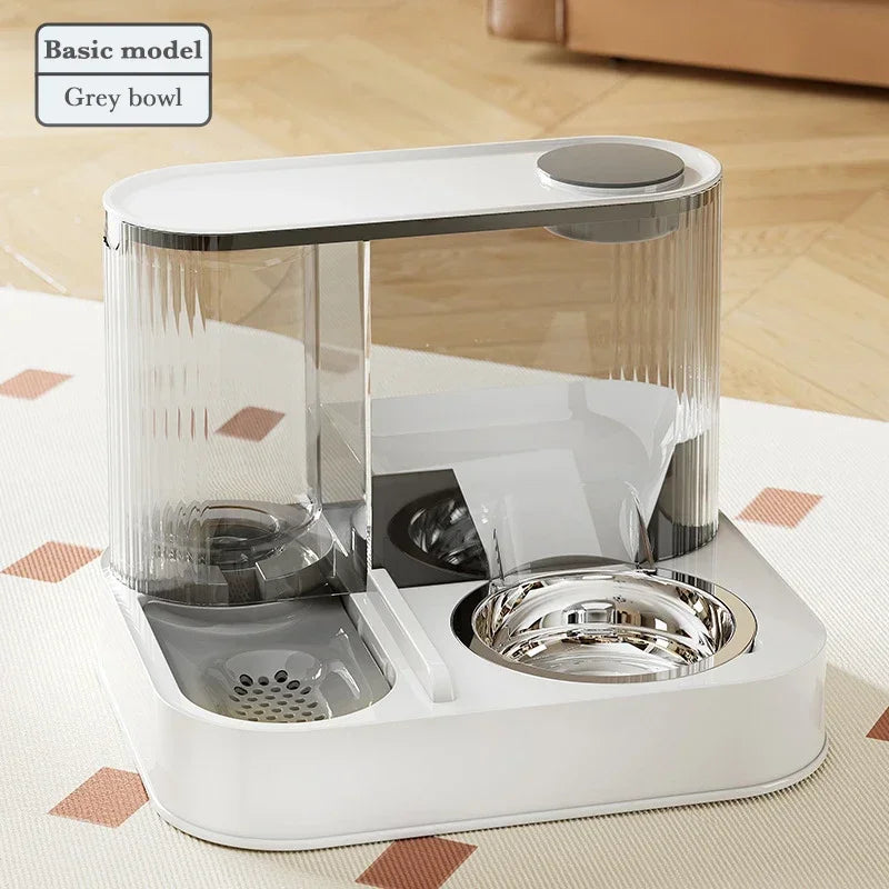 Automatic Feeder Cat Dog Food Bowl With Water Fountain Pet Large Food Storage Dispenser Container Puppy Pet Kitten Accessories