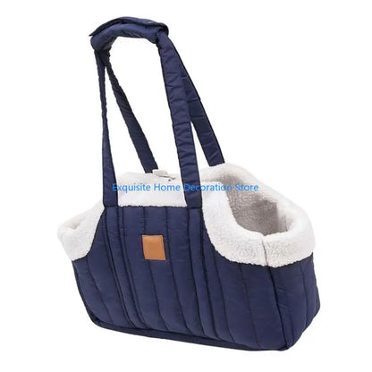 L5BF Pet Handbag Cats Carriers Bag Soft Big Capacity with Safety Strap Breathable Pet Carriers Sightseeing Bag