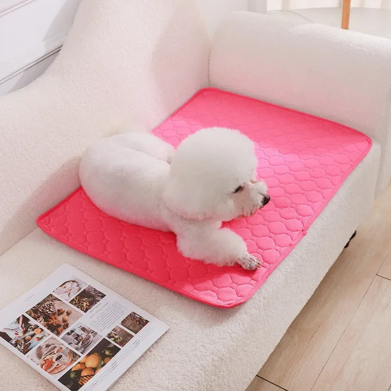 New Reusable Waterproof Pet Urine Pad Non-slip Absorbent Easy To Dry Puppy Training Pad  Diaper Mat Dog Car Seat Cover