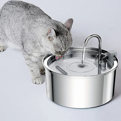 Intelligent Stainless Steel Cat Water Fountain Automatic Drinker For Cats Feeder Pet Water Dispenser Drinking Fountain For Cats