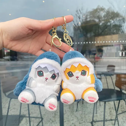 12cm Kawaii Anime Mofusand Plush Keychain Pendant Cartoon New Pp Cotton Doll School Bag Pendant Children's Prize Birthday Gift