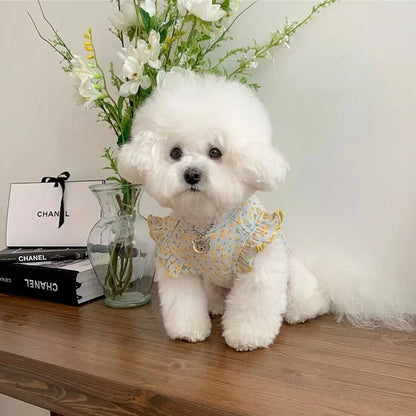Floral Dog Vest for Summer – Cute Puppy Shirt for Girls