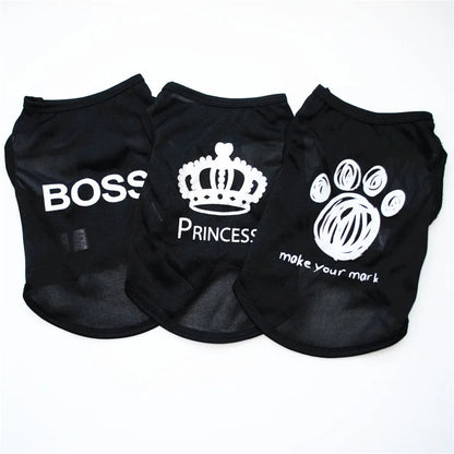Summer Pet Clothes Solid Print Puppy Cat Vest for Cats Cool Breathable Kitten Pajamas Sphynx Persian Clothing ropa para gatos