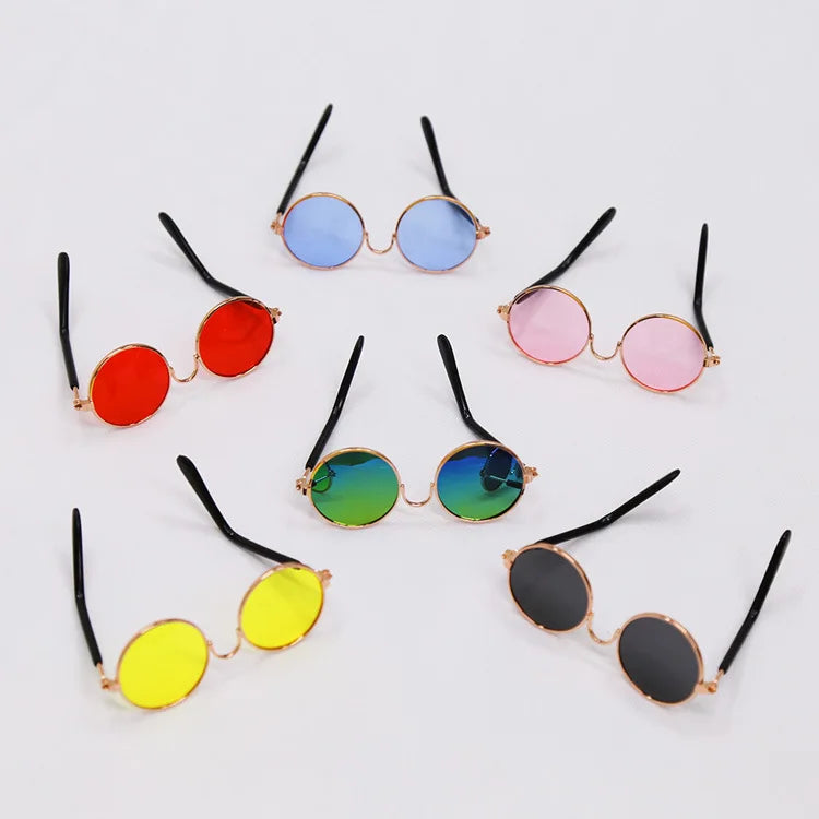 Handsome Pet Cat Glasses Eye-wear Retro Round Sunglasses for Small Dog Cat Pet Photos Props Accessories Pet Products